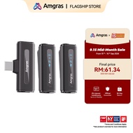 Amgras SoundMeta II Ultra Lavalier Wireless Microphone Noise Cancelling Ultra-Light Live Broadcast/V