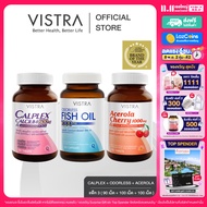 [ HEALTHY FAMILY SET ] VISTRA ODORLESS FISH OIL 1000 MG  สูตรใหม่ กลิ่นมินต์  ( 100 เม็ด) + VISTRA A