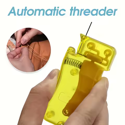 Automatic Needle Threader Hand Sewing Tool Manual Sewing Machine Threader Guide DIY Needlework Acces