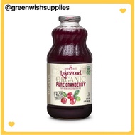 LAKEWOOD ORGANIC - Pure Cranberry Juice (946ml) Exp:03/2026 [Fresh Pressed][Non GMO][No Preservative