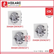 KDK Wall Exhaust Fan 20AQM / 25AQM / 30AQM 8" / 10" / 12" Exhaust Fan