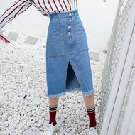 KARAKOREA - 6051 Dahye Denim Skirt/Women's jeans Skirt/Korean jeans Skirt/Women's Skirt