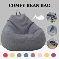 Ready Stoock Large Bean Bag Cover Lazy Sofa Indoor Seat Chair Washable Cozy Game Lounger