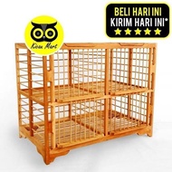 Dongdang Merpati Kayu Jati Asli Kualitas Super Dongdang Merpati 2 Pasang 4 Pintu Kandang Merpati San