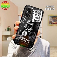 HP Real Case Xiaomi poco C71 - Latest Motif Hardcase Shiny New Case Glossy casing Xiaomihp poco C71 