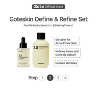 Gote Define & Refine Set - Exfoliating Toner + Pore Minimising Serum | Niacinamide | Pore | Acne | K