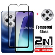 For Redmi 14C 4G 2024 Screen Protector 2in1 Full Cover Tempered Glass For Redmi14C Camera Lens Film 