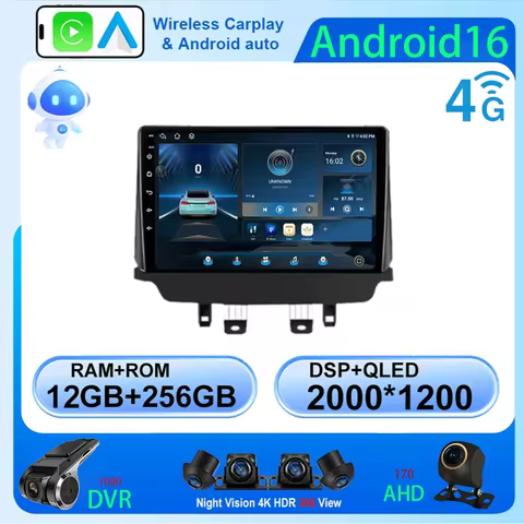 Android 16 Carplay Auto Car Radio For Mazda CX-3 CX3 Mazda 2 DK 2014 - 2017 2018 2019 2020 2021 Mult