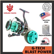 SAMURAI - GTECH Blast Power SW Spinning Reel 2500PG C3000PG 4000HG 5000HG Max Drag 12kg-22Kg 5.2:1/6