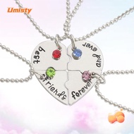 UMISTY 4 Bff Friend Love Necklace Best Friend Froever Womens Necklace