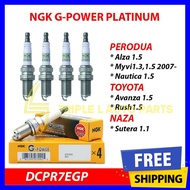 DCPR7EGP (4PCS) NGK G-POWER PLATINUM SPARK PLUG - MYVI 2007- / ALZA / NAUTICA / AVANZA / RUSH / SUTE