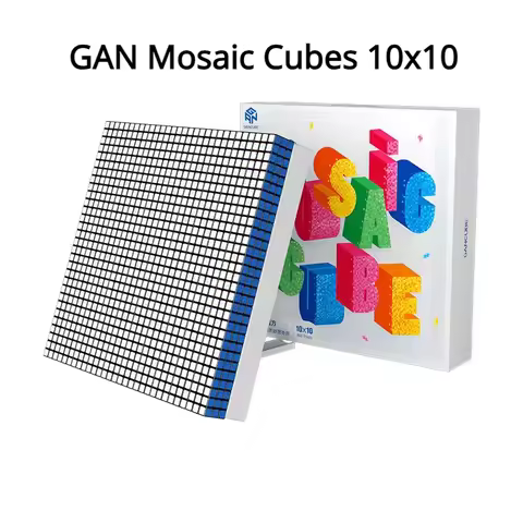 GAN Mosaic Cube 10*10 , GAN 10x10 Puzzle Cube 6X6 Cube Creative Building Blocks Mosaic Puzzles Mosai