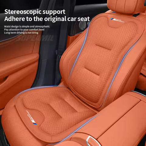 Car Seat Cushion Cover Breathable Ice Silk Seat Protector Pad BMW M Motorsport X1 X3 X5 X7 E39 E46 E