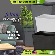 Extra Large Felton Square Flower Pot 2516 Height 58cm / Pasu Bunga Pokok Berkebun Bonsai