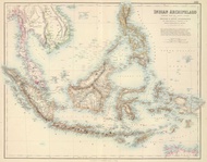 Peta Kuno Indonesia Nusantara 1872 Indian Archipelago