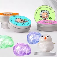 Funny Reusable Putty Liquid Crystal Bouncy Slime Stress Relief Safe Mud Putty Slime Color Clay Shape