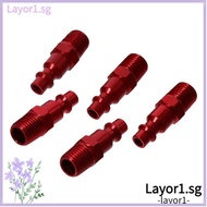 LAYOR1 Quick-Connect, 1/4Inch I/M Type-Red Air Compressor Fitting, Plug NPT Air Hose Fitting