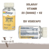Solaray Vitamin D3+K2 (5000iu)