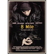 Eminem Posters 8 Mile Poster Hip Hop Rapper Singer Eminem Poster Kraft Paper Decorative Wall Sticker