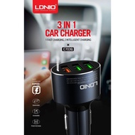 3.0A 36w Quick Charge 3.0 3Usb Port Metal In Car Charger LDNIO C703Q