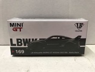 🚗Mini GT minigt no 169 LB Works Nissan 35GT RR Matte Black gtr r35 中國限定版