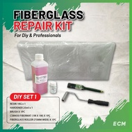 SUPER VALUE PACK  DIY FIBERGLASS REPAIR KIT SET  FOR BOAT & BUMPER REPAIR / FRP / GAM FIBER  / FIBER