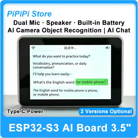 ESP32-S3 N16R8 MAX AI Camera Dev Board 3.5" LCD Object Recognition AI Voice Chat Robot Multilingual 