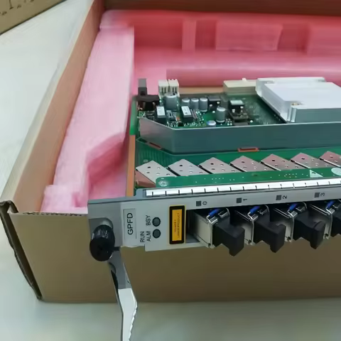 New Original GPFD 16 PON C+ C++ GPON board card with SFP Fiber modules for MA5608T MA5680T MA5683T G