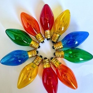 厂家家用E12蜡烛红色暖光C7供佛财神老式彩色莲花节能彩色灯泡dpo2645.my