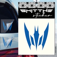 Kamen Rider Ryuki Knight Tiger Ryuga Cutting Sticker Waterproof Decal Motorcycle Car Case PC Gaming