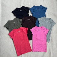 DFYNE Nylon Stretchy Dopamine Fitness Yoga Sports Leisure Wear Short Sleeve Female