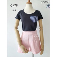 CK78 - WOMEN'S PLAIN SHORT PANTS