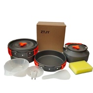 Camping Cooking Set Camping Cookware Camping Cooking Pot Periuk Camping Pan Set Frying Pan Bowl Picn