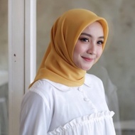 Hijab Segiempat Bella Square Polos Warna Terlengkap Peach