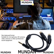 MUNDAN 6.35mm TRS to 2 XLR Y Splitter Cable, 0.5m / 1.6ft Stereo Audio Dual XLR Female to 1/4in Male