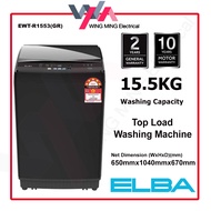 ELBA 15.5KG Top Load Washing Machine Washer/Mesin Basuh (EWT-R1553) Mesin Basuh Auto/洗衣机 EWT-R1553(G