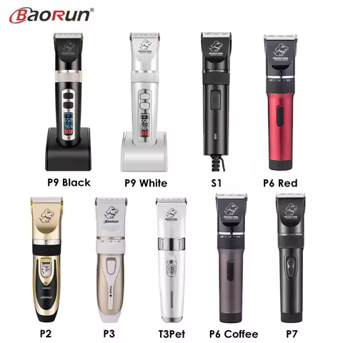 BaoRun P2 P3 P6 P9 S1 Dog Hair Clipper Professional Pet Grooming Trimmer Shaver Cat Hair Cutter Elec