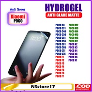 Anti-Scratch Hydrogel Anti-Glare Matte Gaming XIAOMI poco M8 F8 C3 C31 C40 C50 C51 C55 C61 C65 C71 C