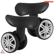 SIRENU8Y0C 1 Pair Luggage Wheels Replacement, Black 360 Degree Rotation Suitcase Wheels Replacement,