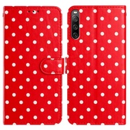 Small Dots Pattern Vegan Leather Phone Case For Sony Xperia 10 VII/Sony Xperia 10 IV