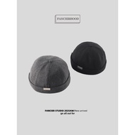 FANCIER STUDIO Autumn Winter Thick Woolen Warm 61cm Big Head Circumference Curling Landlord Hat Men 