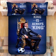 CR7 Cristiano Ronaldo Fitted Bedsheet pillowcase Bed set 3D printed Single/Super single/queen/king c