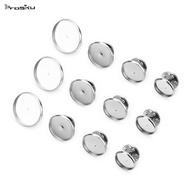 [Prasku] 20 set of metal brooch that holds empty cabochon bezel adjustment cups for