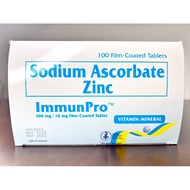 Unilab Immunpro Sodium Ascorbate with Zinc 100 Tablets Vitamin C with Zinc