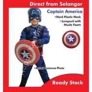 💥Ready Stock New Captain America Costume Kids Marvel Kostum Budak Malaysia Budak Superhero Kostum Ju