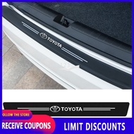 Car Carbon Fiber Trunk Protection Sticker Auto Rear Bumper Protector Sticker Car Accessories For Toyota Vios Innova Hilux Fortuner Hiace Wigo Rush Avanza Corolla Yaris