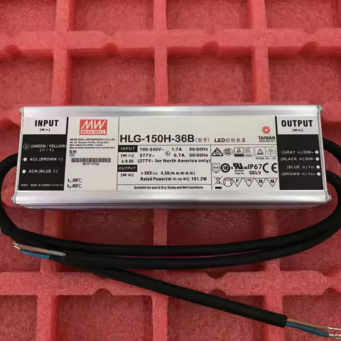 MEAN WELL LED power supply HLG-150H HLG-150H-12B HLG-150H-15B HLG-150H-20B HLG-150H-24B HLG-150H-30B