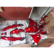 BODY FULL SET FAIRING BARONG TANGKI NINJA RR OLD ZX CBU MERAH MARUN