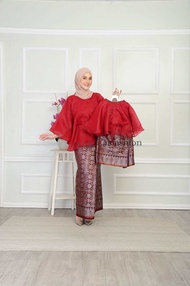BAJU KURUNG PEPLUM ORGANZA KAIN SONGKET BUDAK READY STOCK