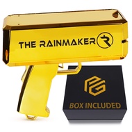 Money Gun & Gift Box/Case | Gold Money Gun Shooter | Cash Cannon | Money Heist Costume | Money Shoot